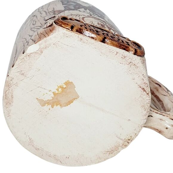 Vtg Treasure Craft Bush Gardens Coffee Tea Cup Mug Butterfly Made in USA Ceramic - Picture 6 of 7